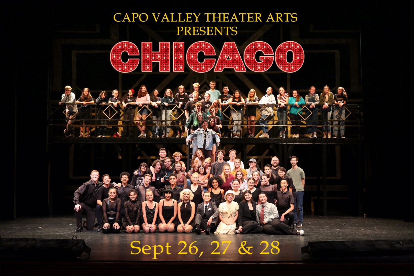 Capistrano Valley Theater Arts presents Chicago, September 26th, 27th, 28th