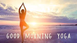 good morning yoga pose