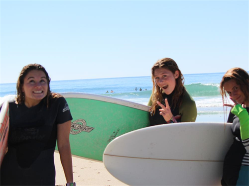 Surf team students